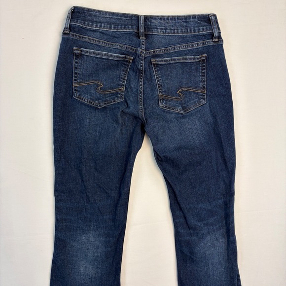 Silver Jeans Co Suki Slim Boot Dark Wash Denim Jeans Womens 30x33 Preppy Y2K - Picture 9 of 10